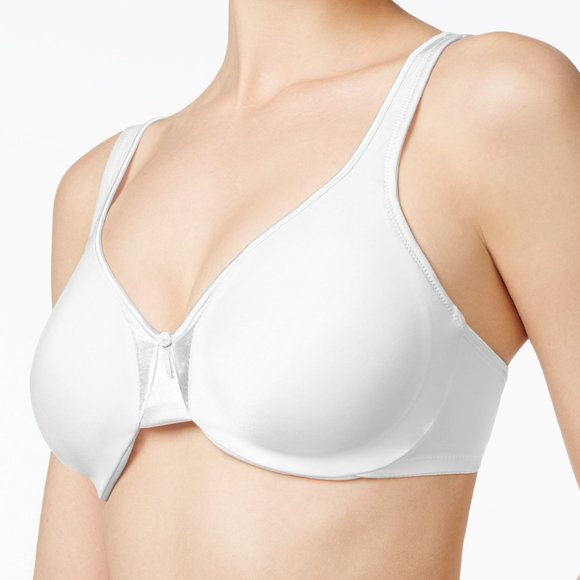 BLACK NWOT 44DD OLGA SIGNATURE SUPPORT® SATIN BRA